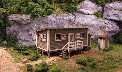 Blair Line HO Joe's Cabin w/Outhouse Kit