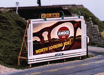 Blair Line HO Laser-Cut Wood Billboards - Grille 1940s - 1960s