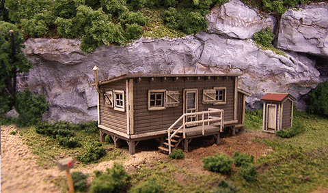 Blair Line N Joe's Cabin w/Outhouse Kit