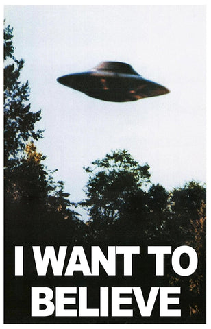Atlantis Sci-Fi UFO from I Want to Believe Photo X-Files TV Series 5" Dia
