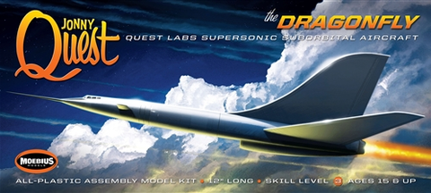 Moebius Sci-Fi Jonny Quest: Dragonfly Supersonic Suborbital Aircraft (12" L) Kit