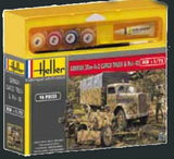 Heller Military 1/72 German 3-Ton 4x2 Cargo Truck & Pak 40 Gun w/Paint & Glue Kit