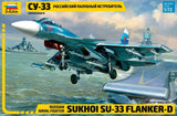 Zvezda Aircraft 1/72 Russian Sukhoi Su33 Flanker D Naval Fighter Kit