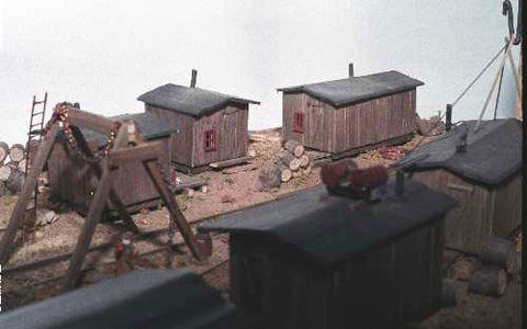 JV Models HO Bunkhouse Kit - Pkg (2)