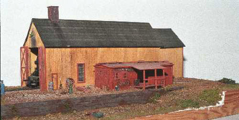 JV Models HO Haliburton Engine House Kit