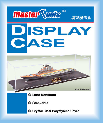 Master Tools Showcase for 1/700 Ships (19.6"L x 5.8"W x 4.5"H) Black Base