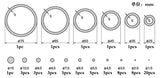 Master Tools Plastic Rings/Circles (25mm - 75mm) & Disc (1.5mm - 15mm) Set