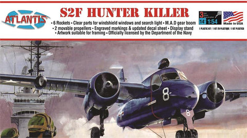 Atlantis Aircraft 1/54 S2F Hunter Killer Aircraft Kit (Formerly Aurora)