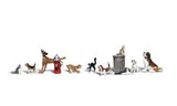 Woodland Scenics N Scenic Accents Dogs (7) & Cats (3)