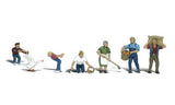 Woodland Scenics N Scenic Accents Farm People (6 w/Goose)