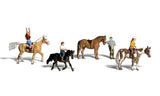 Woodland Scenics N Scenic Accents Horseback Riders (4 w/Woodland Scenics Horses)