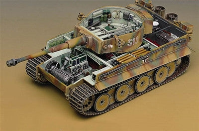 Academy Military 1/35 WWII Tiger I Tank w/Interior Kit