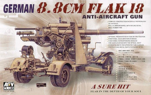 AFV Club Military 1/35 Flak 18 88mm Gun Kit
