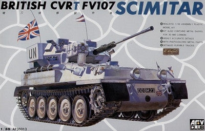 AFV Club Military 1/35 British CVRT FV107 Scimitar Tank Kit
