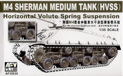 AFV Club Military 1/35 M4 Sherman Med Tank Wheels & Suspension (HVSS) Kit