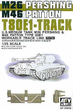 AFV Club Military 1/35 T80E1 Track Links Steel Type Kit