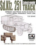 AFV Club Military1/35 SdKfz 251 Late Type Workable Track Links Kit