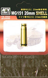 AFV Club Military 1/35 MG151 20mm Ammo Shells (20pc) (Brass) Kit