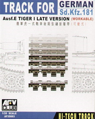AFV Club Military 1/35 German SdKfz 181 Ausf E Tiger I Late Workable Track Links Kit