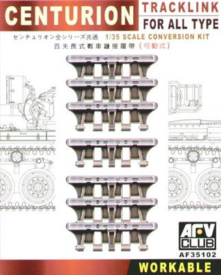 AFV Club Military 1/35 Centurion Workable Track Links for all Types Kit