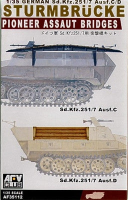 AFV Club Military 1/35 Pioneer Assaut Bridges for SdKfz 251/7 Ausf C/D (2) Kit