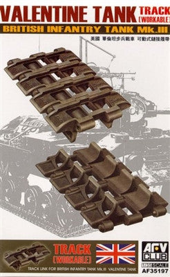 AFV Club Military 1/35 British Mk III Valentine Workable Track Links Kit