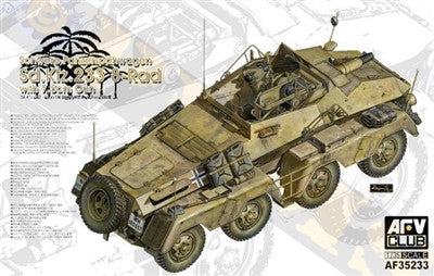 AFV Club Military 1/35 Schwere Panzerspahwagen SdKfz 233 8-Rad w/7.5cm Gun Kit