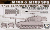AFV Club Military 1/35 US M108 & M109 SPG T136 Separate Track Links Kit