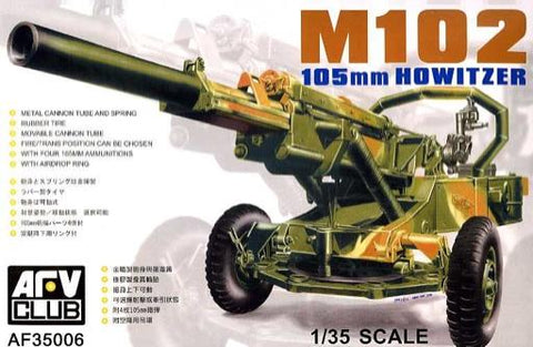 AFV Club Military 1/35 M-102 105mm Howitzer Kit