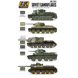 AK Interactive Soviet Tank Camouflage 1935-1945 Acrylic Paint Set (6 Colors) 17ml Bottles