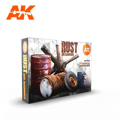 AK Interactive 3G Rust an Abandoned Paint Set