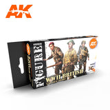 AK Interactive Figure Series: Figures Series: WWII British Uniforms Acrylic Paint Set (6 Colors) 17ml Bottles