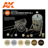 AKI Interactive Old & Weathered Wood Vol.2 Acrylic Paint Set (6 Colors) 17ml Bottles