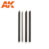 AK Interactive Lead Weathering Hard Pencil Set (4)