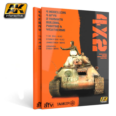 AK Interactive 4X2 Book: T34, Sturm IV, Jumbo, Cromwell