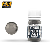 AK Interactive Xtreme Metal Titanuim Metallic Paint 30ml Bottle