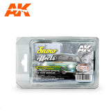 AK Interactive Cars & Civil Vehicle Series: Snow Effects Weathering Acrylic/Enamel Paint Set 