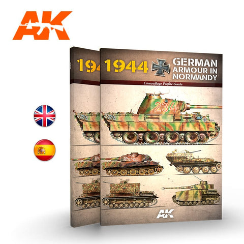 AK Interactive Books - 1944 German Armour in Normandy Camouflage Profile Guide Book