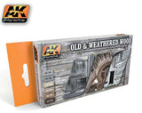 AK Interactive Old & Weathered Wood Vol.2 Acrylic Paint Set (6 Colors) 17ml Bottles