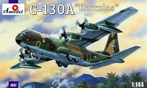 A Model From Russia 1/144 C130A Hercules USAF Tactical Transport Aircraft Kit