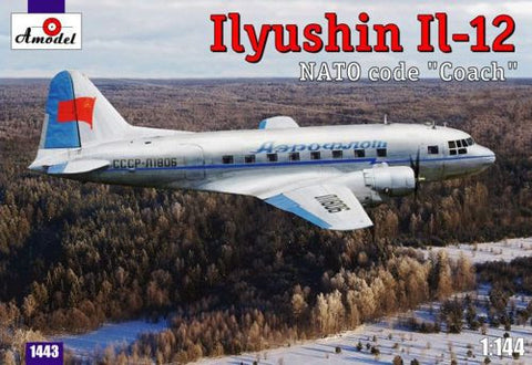 A Model From Russia 1/144 IL12 NATO Coach Soviet Passenger/Transport Aircraft Kit