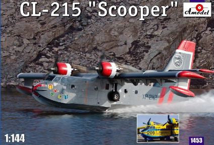 A Model From Russia 1/144 CL215 Scooper Firefighting Amphibious Aircraft Kit