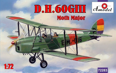 A Model From Russia 1/72 DH60G III Moth Major 2-Seater Biplane Kit