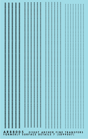 Archer Fine Transfers Surface Details: Perfect Weld Beads (Various Scales)