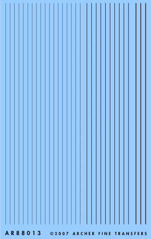 Archer Fine Transfers Surface Details: Raised Panel Lines (Various Scales)