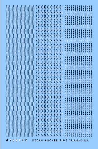 Archer Fine Transfers Surface Details: Dbl Row Rivets Fasteners (Various Scales)