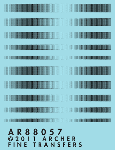 Archer Fine Transfers Surface Details: N Louver Mix (2.5 linear inches 5 diff 64mm each)