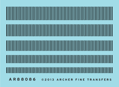 Archer Fine Transfers Surface Details: O Louver Mix (2.6 linear inches 5 diff 132mm each)