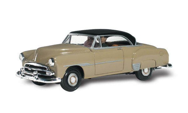Woodland Scenics N Autoscene Billy Brown's 1950's Coupe w/Figures