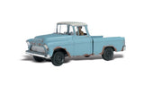 Woodland Scenics N Autoscene Pickem' Up Truck 1950's Cameo Pickup Weathered w/Driver